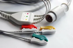 HP 1 piece ECG cable with 3 leads — view 2