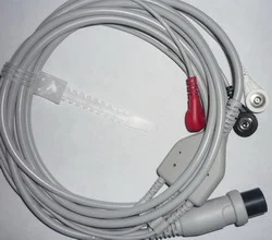 One Piece ECG Cable with 3 Leads — view 2